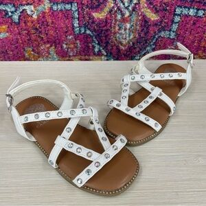 VINCE CAMUTO Gladiator Sandals with Studded Leatherette Straps